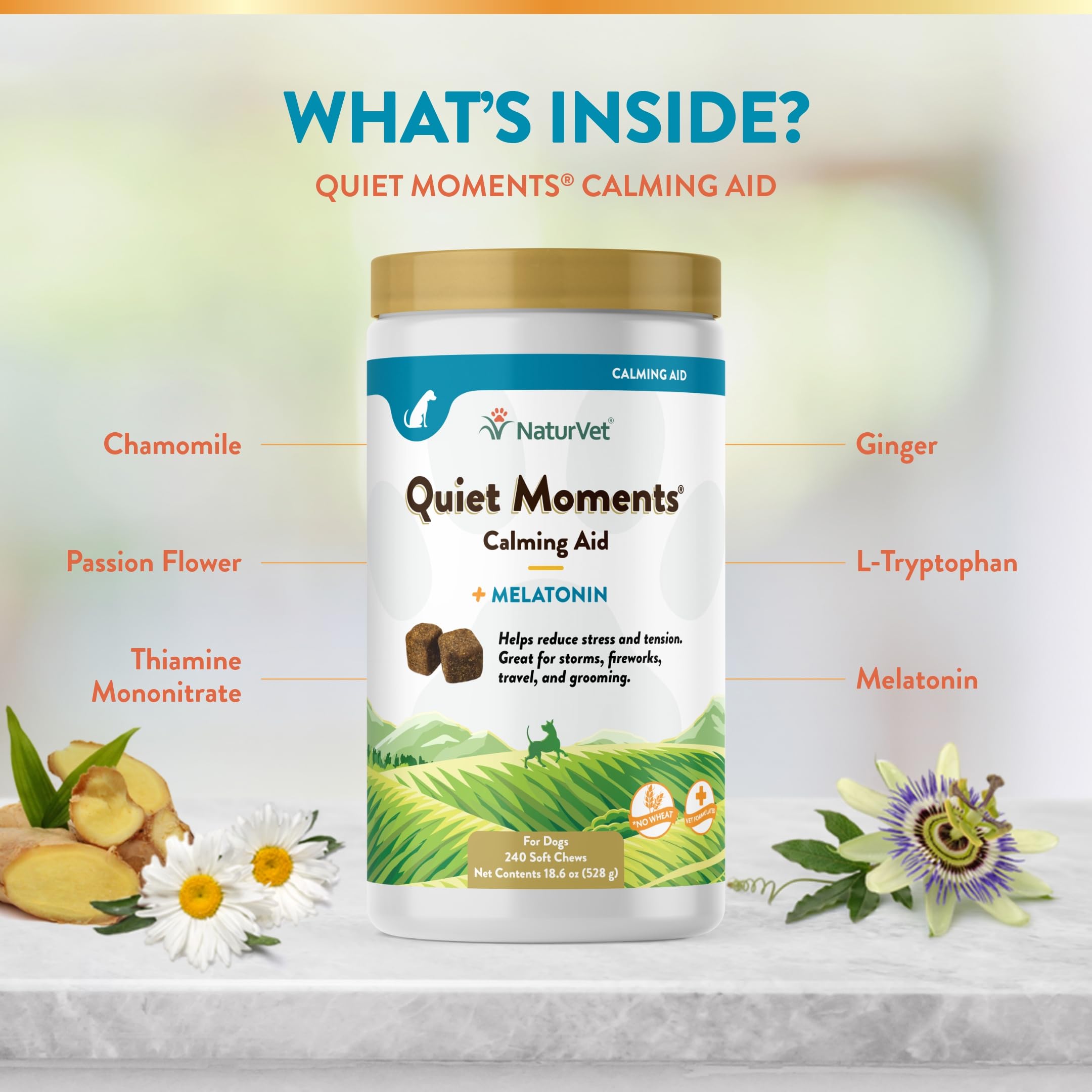 Foto 6 pulgar | Suplemento Para Perros Naturvet Quiet Moments Calming Aid 240 Chews - Venta Internacional.