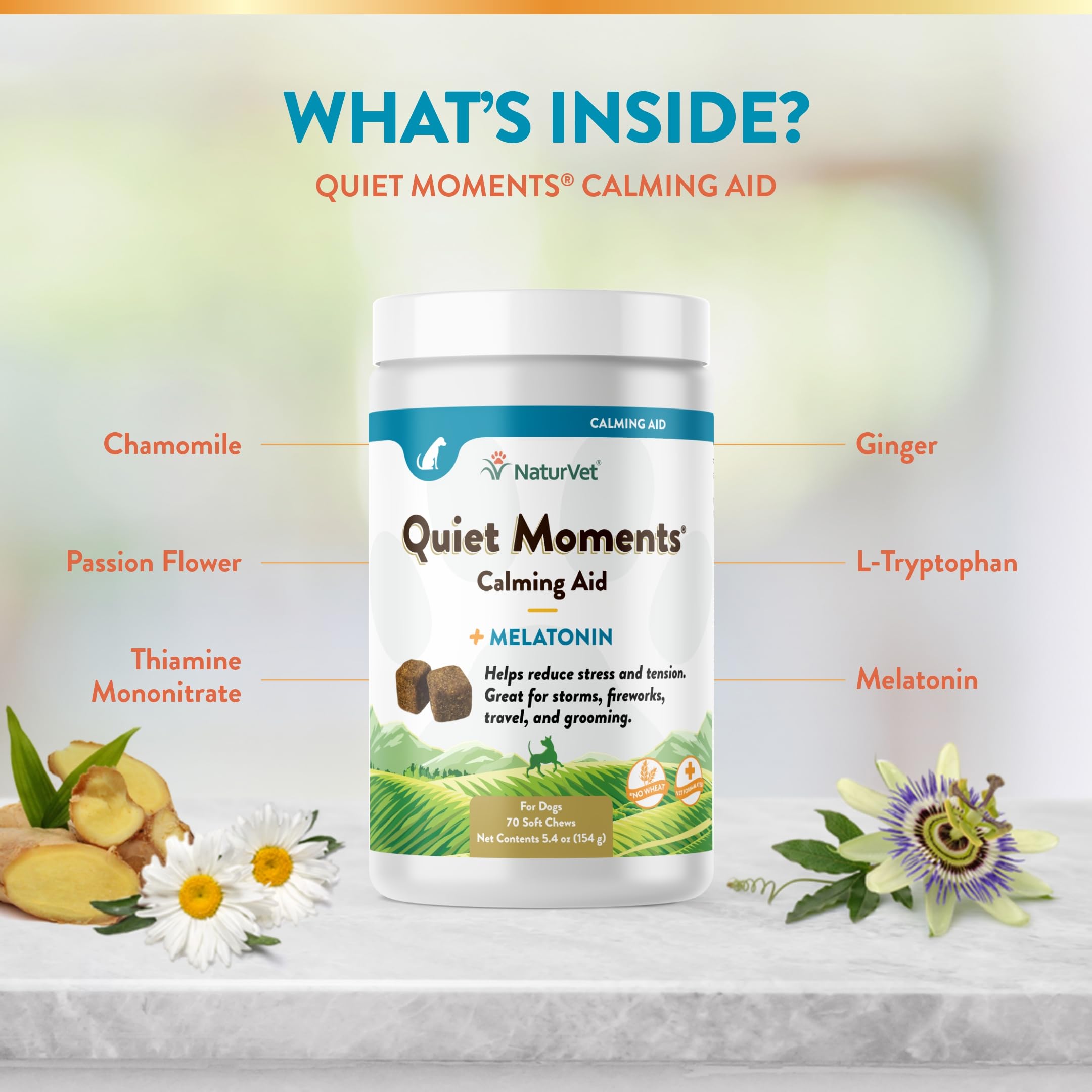Foto 6 pulgar | Suplemento Para Perros Naturvet Quiet Moments Calming Aid  70 Unidades - Venta Internacional.