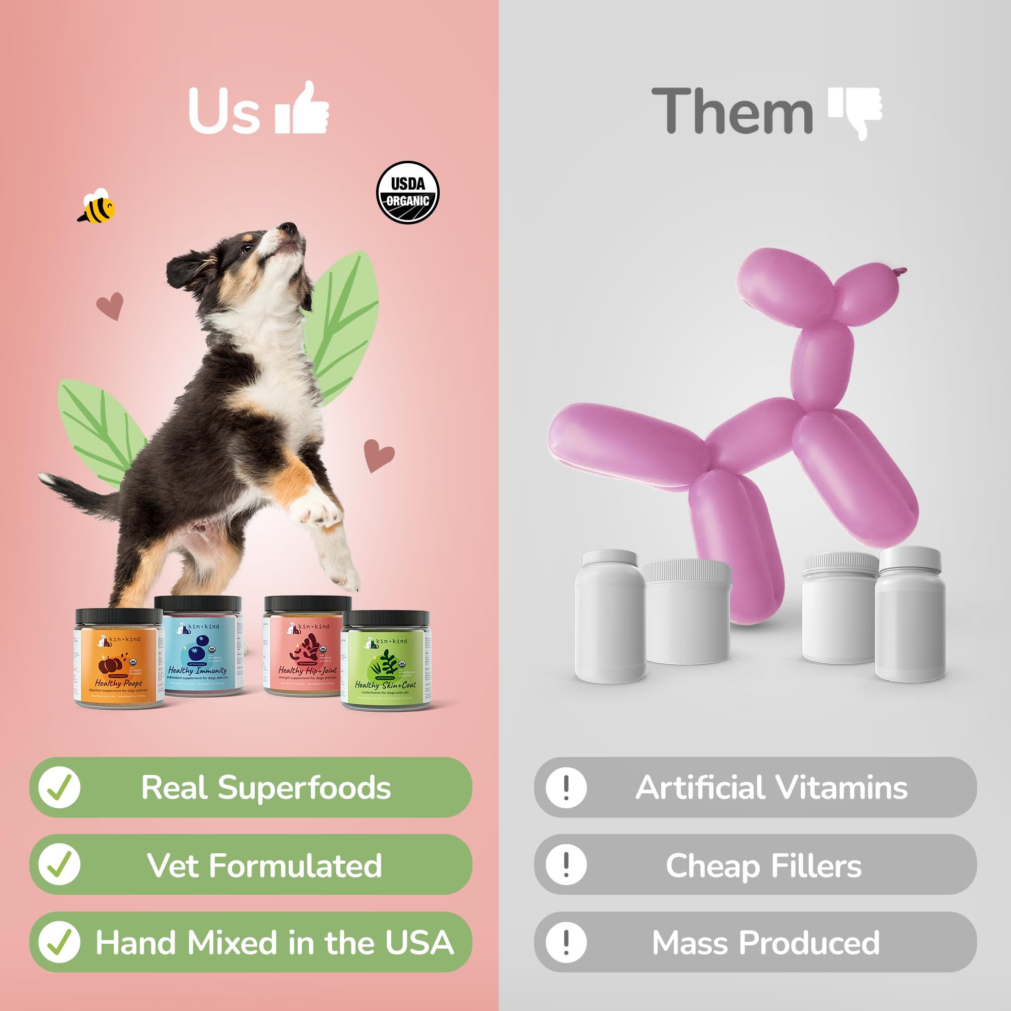 Foto 3 pulgar | Suplemento Kin+kind Healthy Calm Para Perros Y Gatos 120 Ml - Venta Internacional.