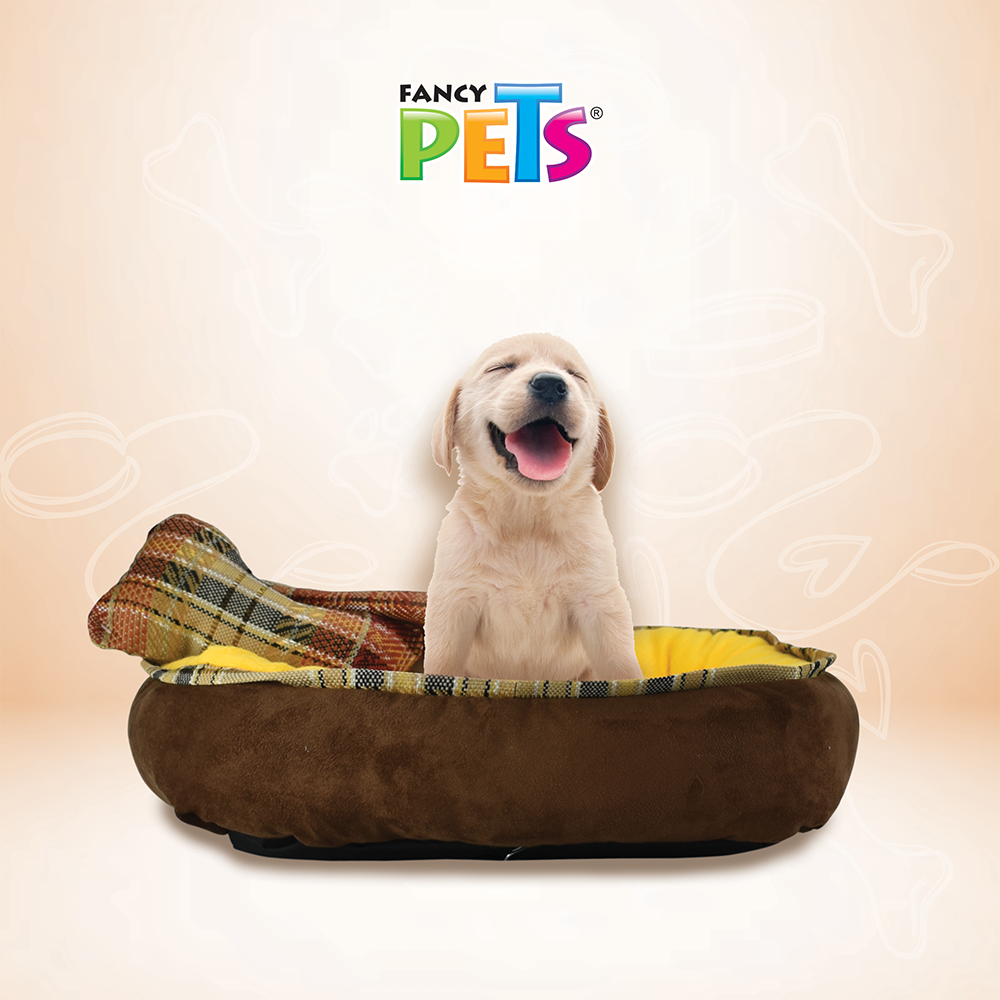 Foto 4 pulgar | Cama con Frazada y Juguete Fancy Pets color Amarillo Med