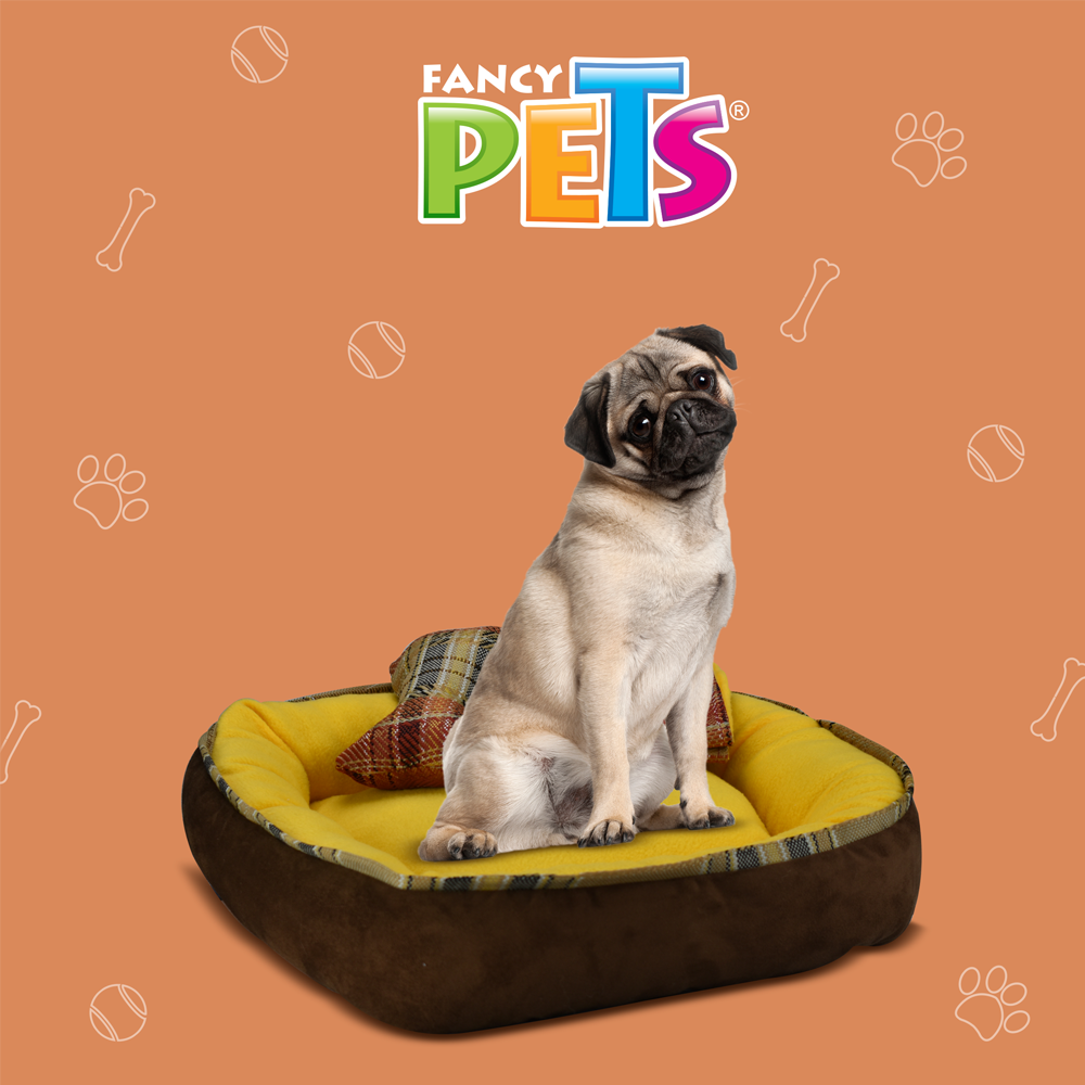 Foto 4 pulgar | Cama Chica para Mascota con Frazada y Juguete Fancy Pets color Amarillo