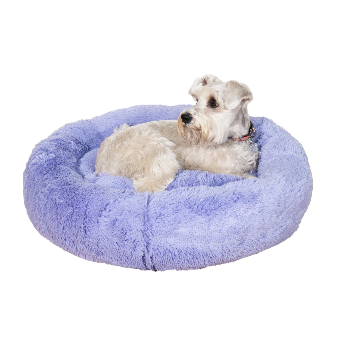 Cama para Mascota Antiestrés Tamaño Jumbo 1 Metro Cómoda Lavable color Lila $1,300