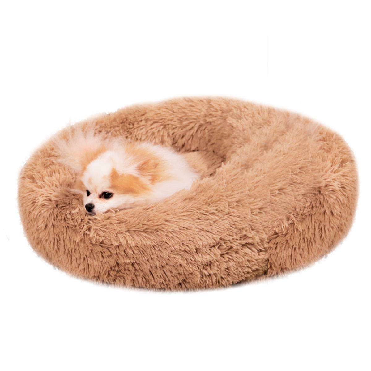 Foto 8 pulgar | Cama para Perro Tv Ofertas Peaceful Pooch color Beige Suave y Extra Cómoda