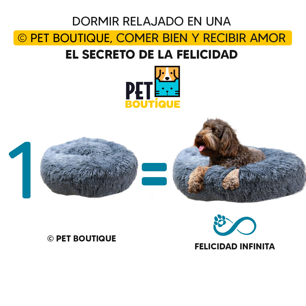 Foto 7 pulgar | Cama para Mascotas, Perro, Gato Tv Ofertas Pet Boutique Ocre, única con cierre, Desmontable, fácil retiro de fund