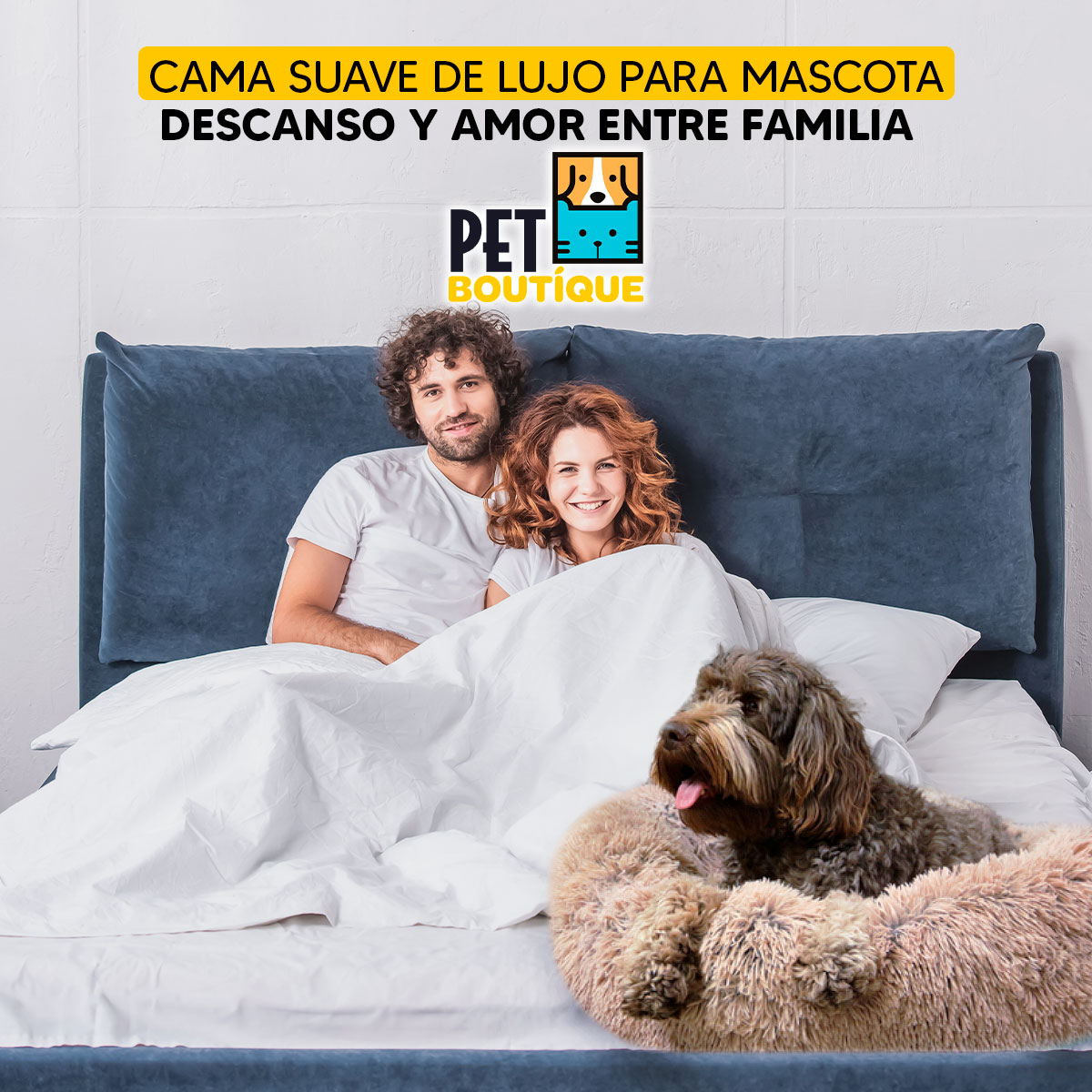 Foto 8 | Cama para Mascotas Perro o Gato Tv Ofertas Pet Boutique Ocre única con cierre,Desmontable,fácil retiro de fund