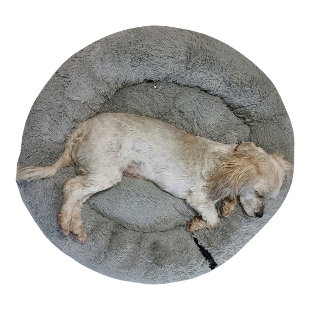 Foto 6 pulgar | Cama para Mascotas Lunics color Gris Jumbo Plus Confortable Antiestrés