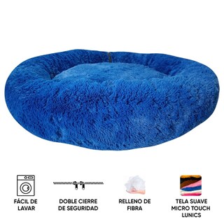 Foto 6 | Cama para Mascotas Lunics color Azul Mediana Confortable Antiestrés