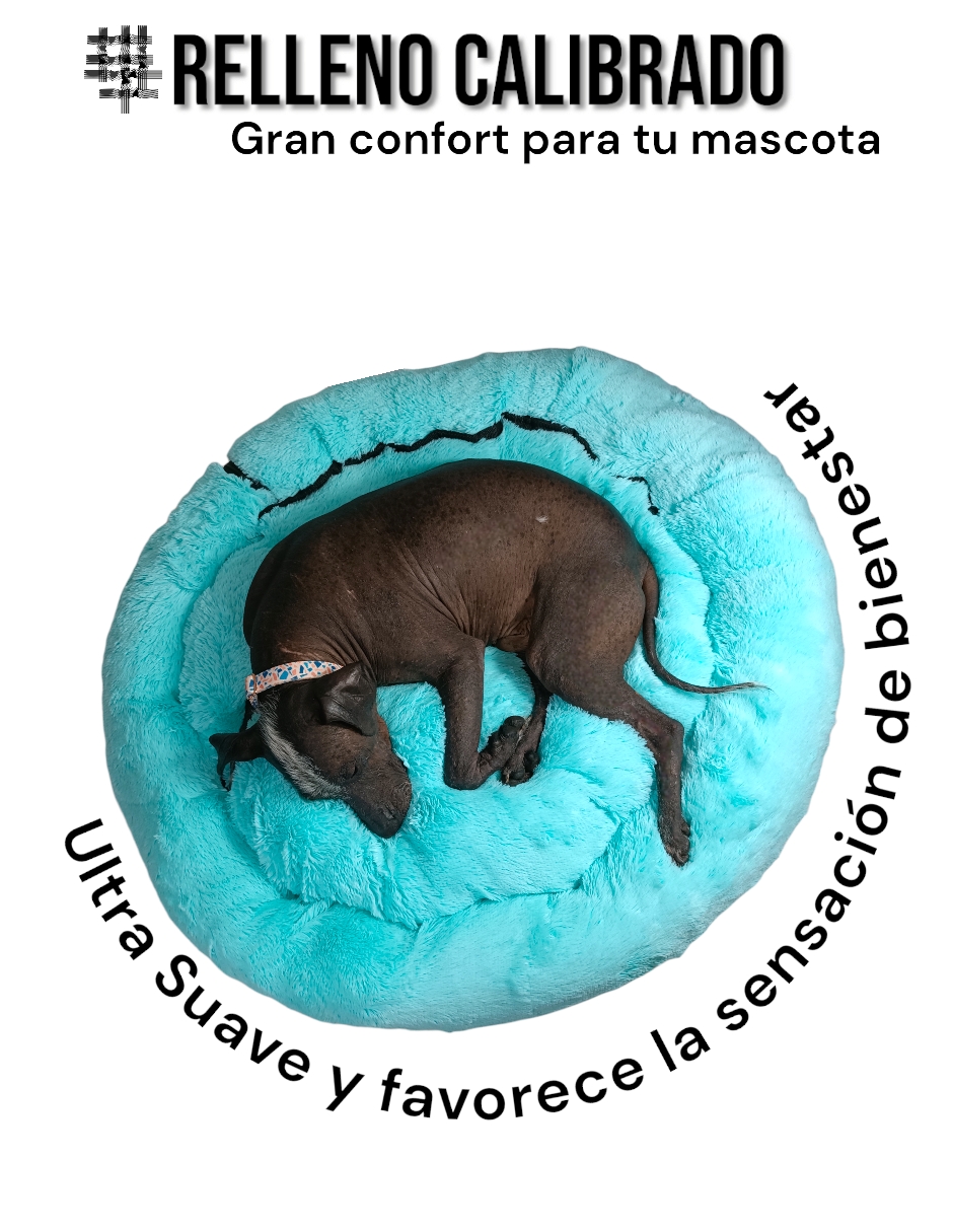 Foto 5 pulgar | Cama para Mascotas Lunics color Verde Jumbo Confortable Antiestrés