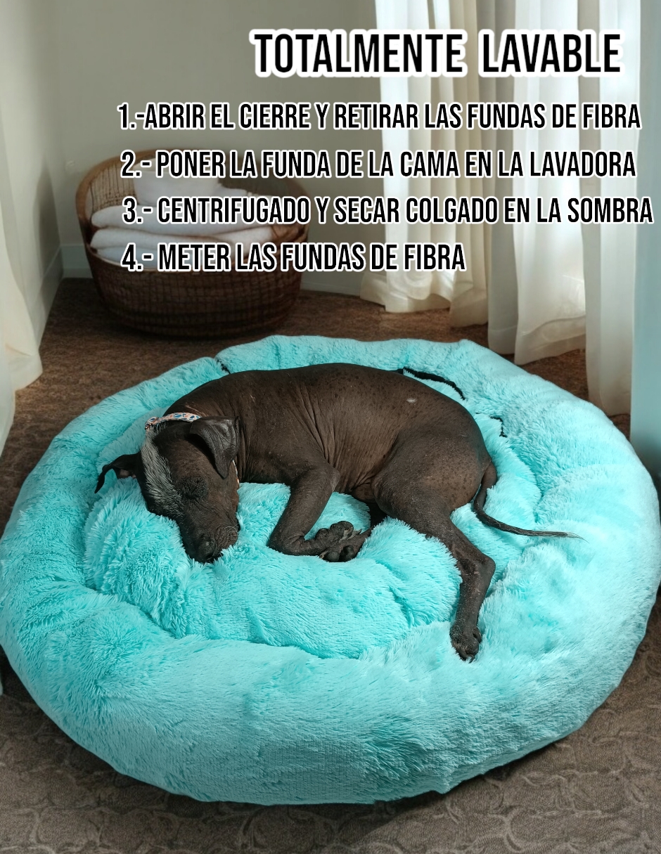 Foto 8 | Cama para Mascotas Lunics color Verde Jumbo Confortable Antiestrés