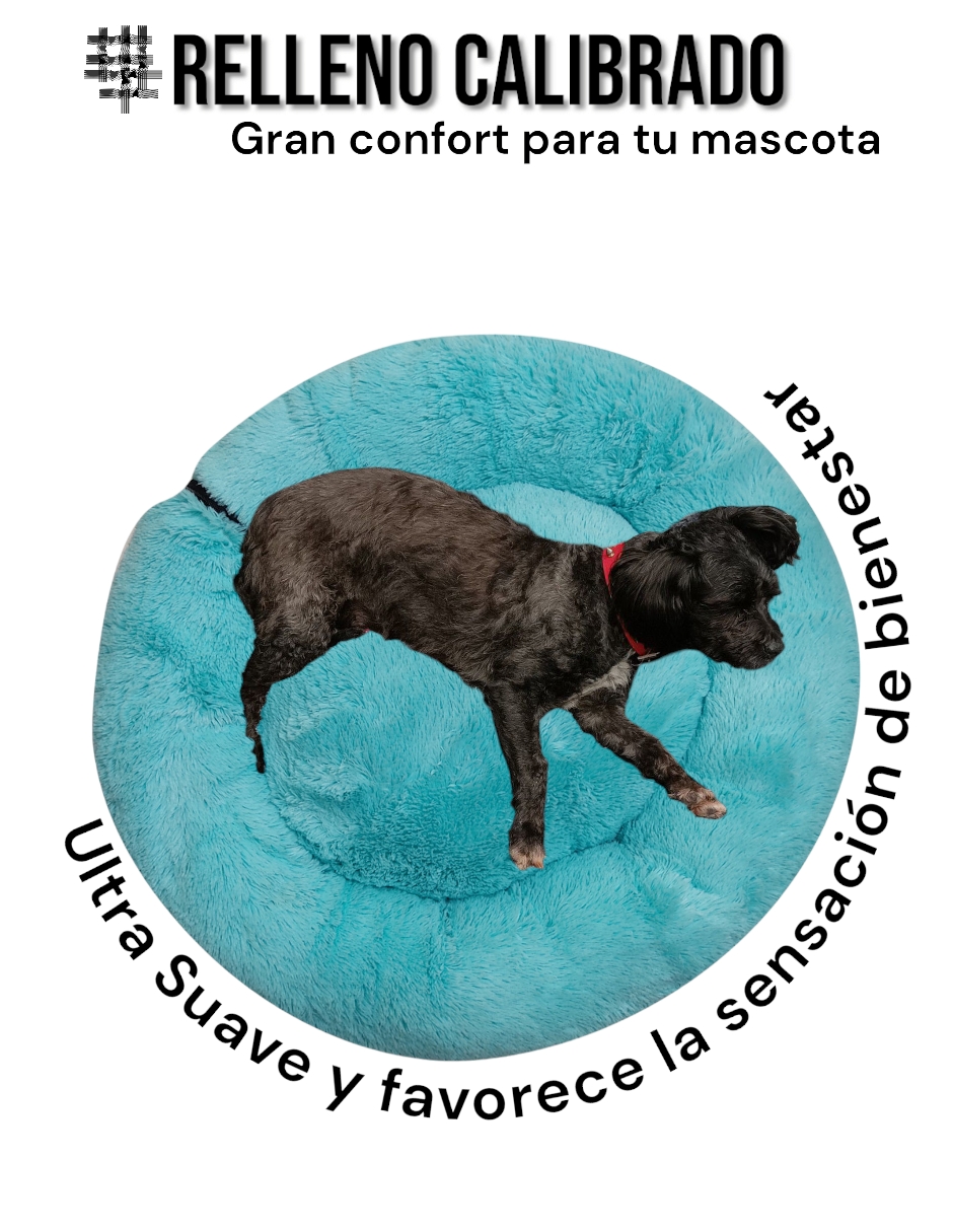 Foto 5 pulgar | Cama para Mascotas Lunics color Verde Mediana Confortable Antiestrés