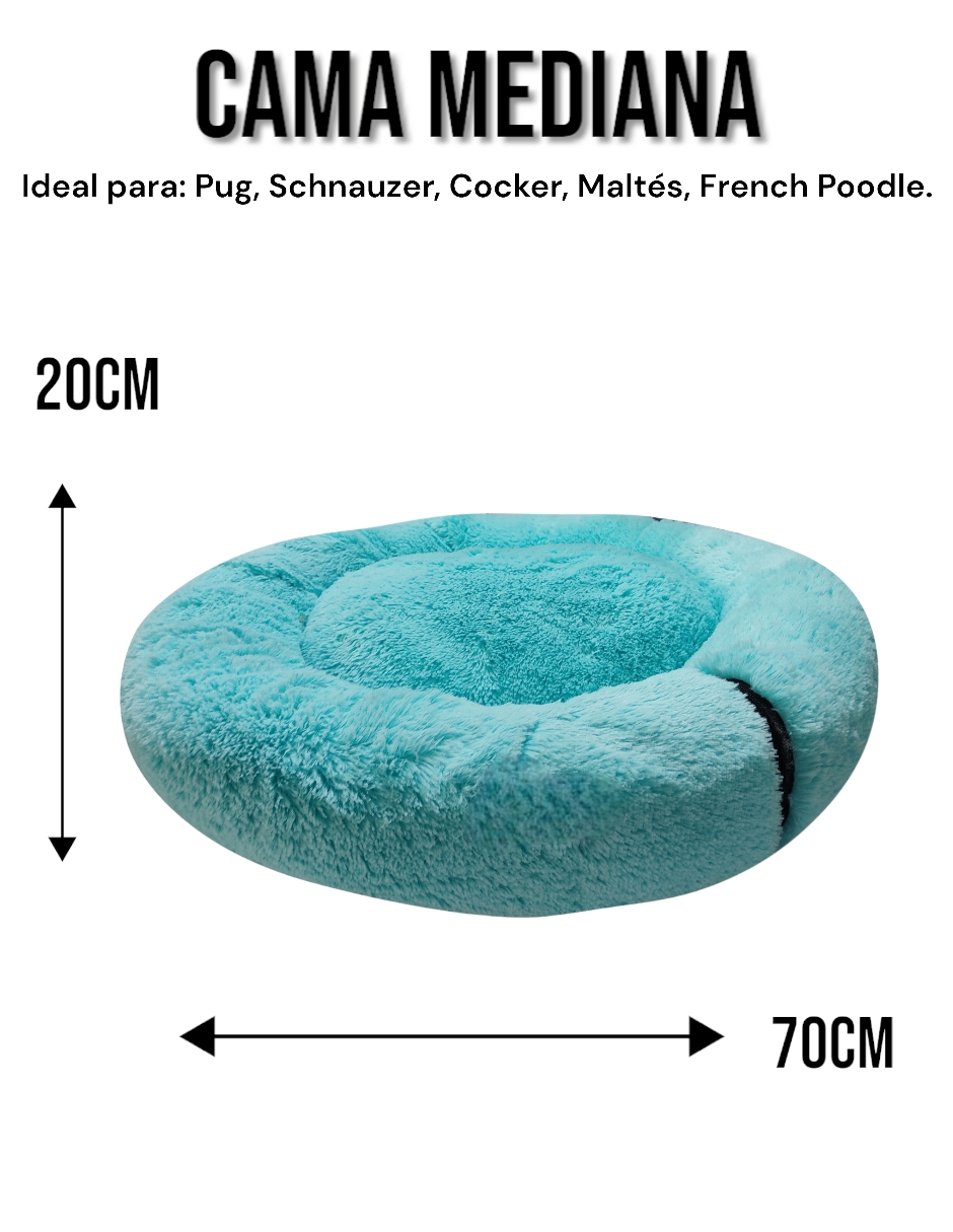 Foto 6 pulgar | Cama para Mascotas Lunics color Verde Mediana Confortable Antiestrés