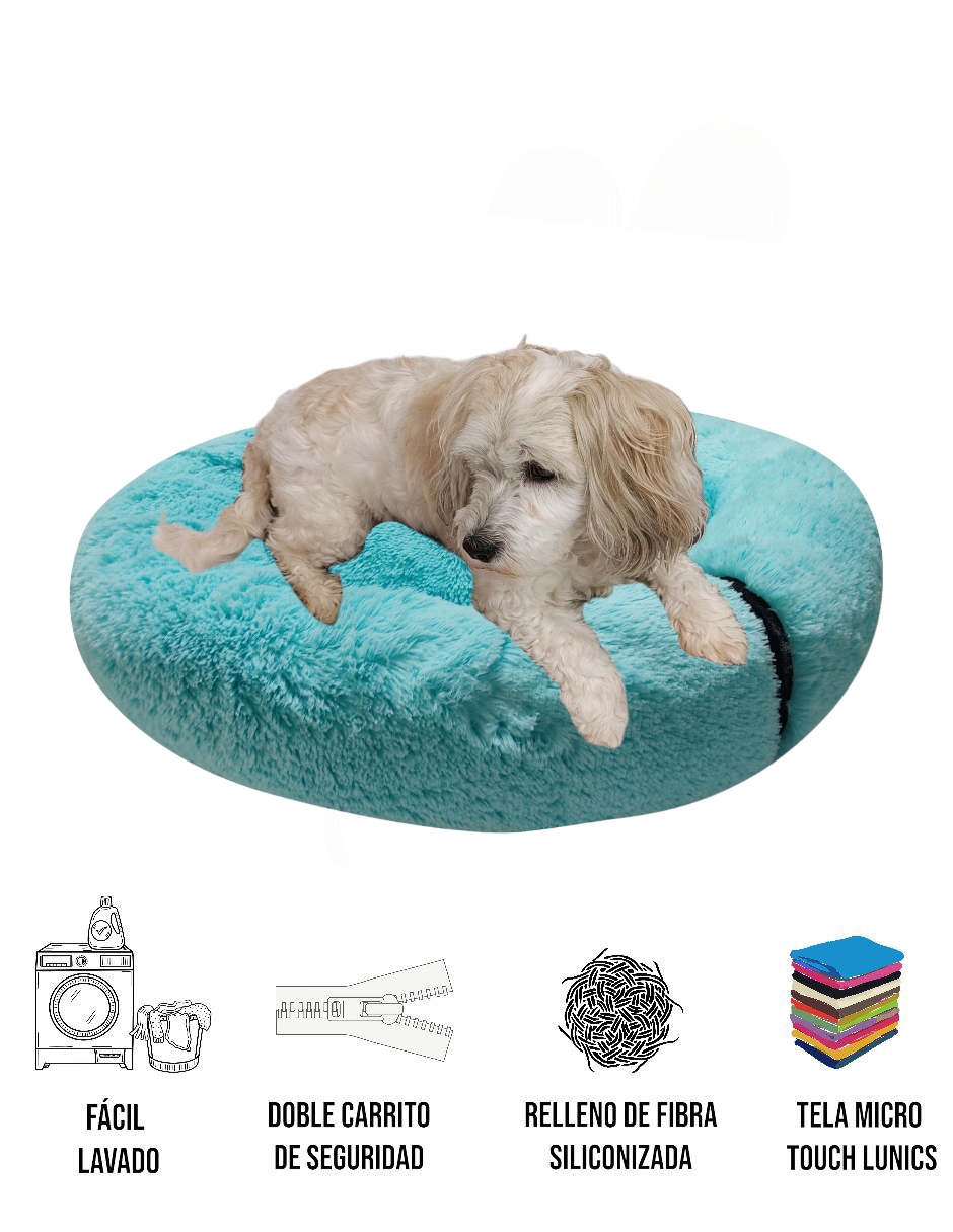 Foto 7 pulgar | Cama para Mascotas Lunics color Verde Mediana Confortable Antiestrés