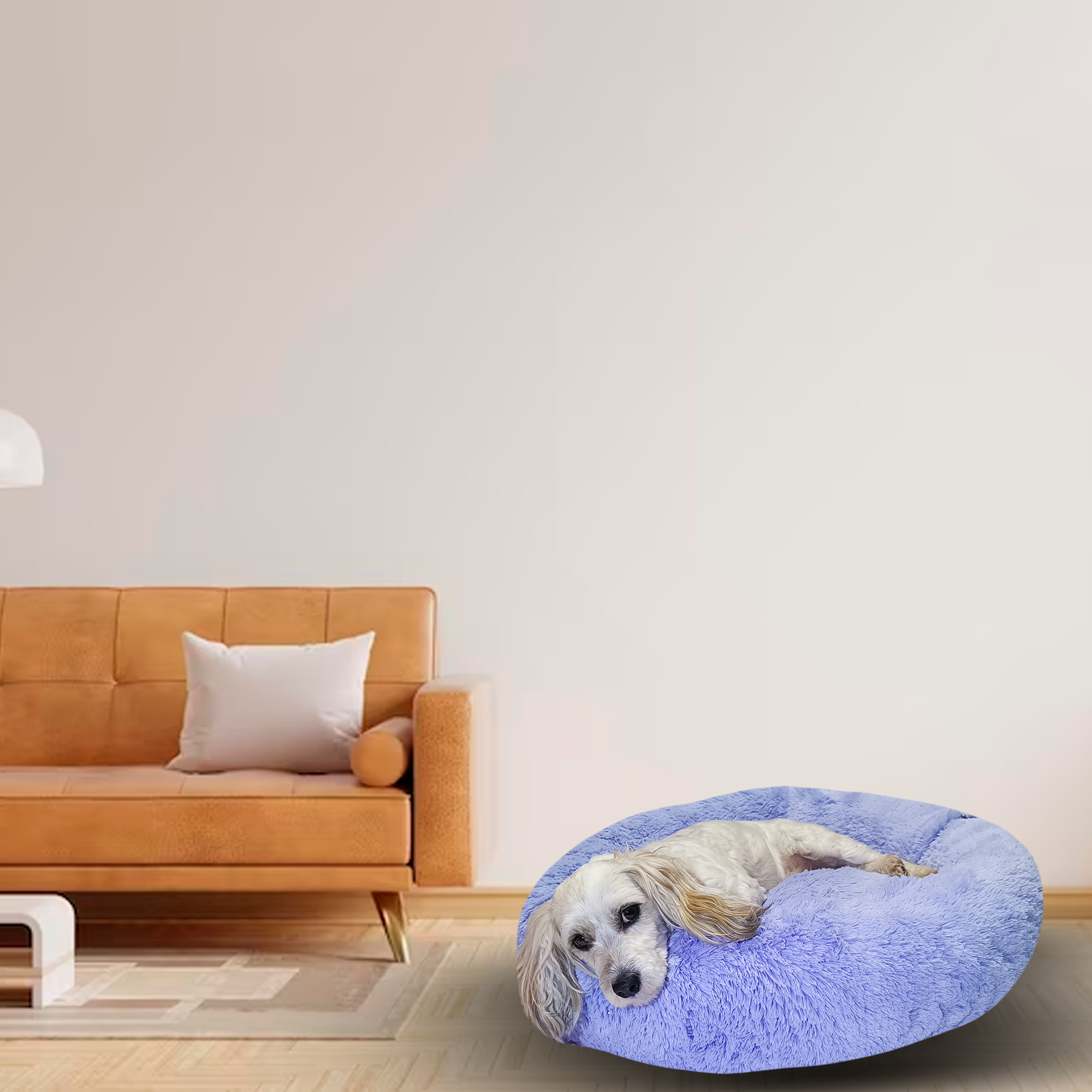 Foto 8 | Cama para Mascotas Lunics color Púrpura Chica Confortable Antiestrés