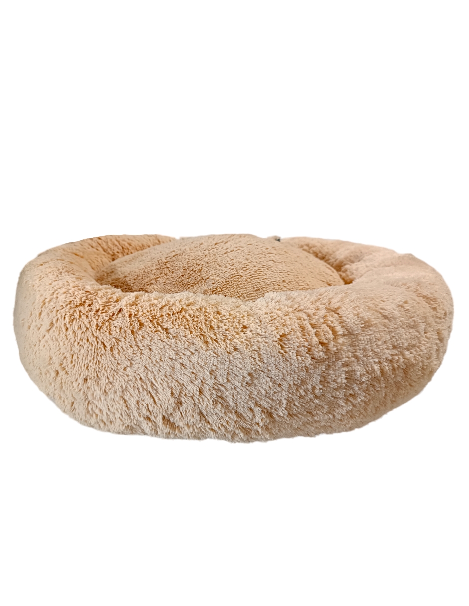 Cama para Mascotas Lunics color Beige Jumbo Plus Confortable Antiestrés