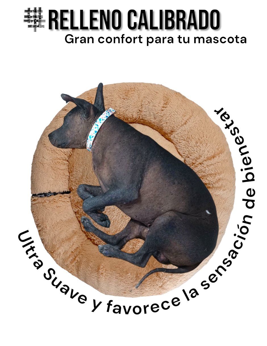 Foto 5 pulgar | Cama para Mascotas Lunics color Beige Jumbo Plus Confortable Antiestrés