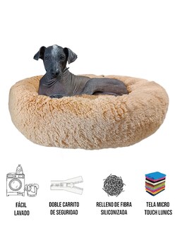 Foto 6 | Cama para Mascotas Lunics color Beige Jumbo Plus Confortable Antiestrés