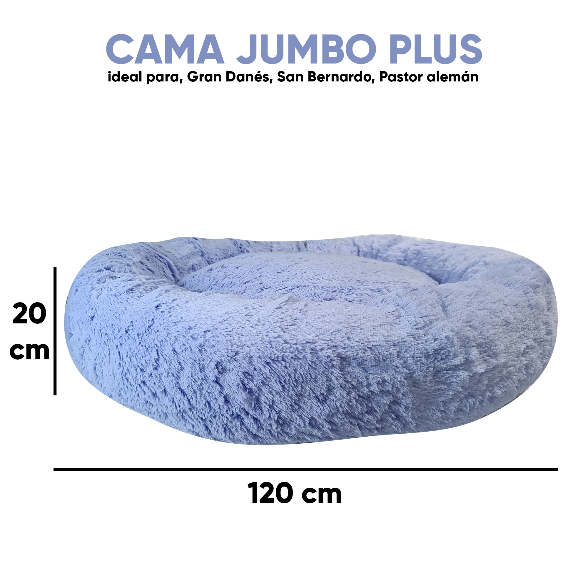 Foto 6 pulgar | Cama Jumbo Plus Confortable Antiestrés para Perro