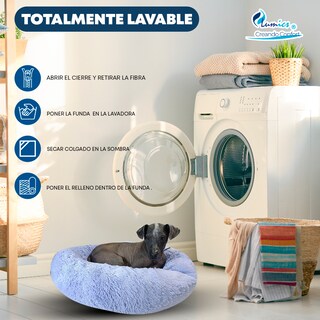 Foto 7 | Cama para Mascotas Lunics color Púrpura Grande Confortable Antiestrés