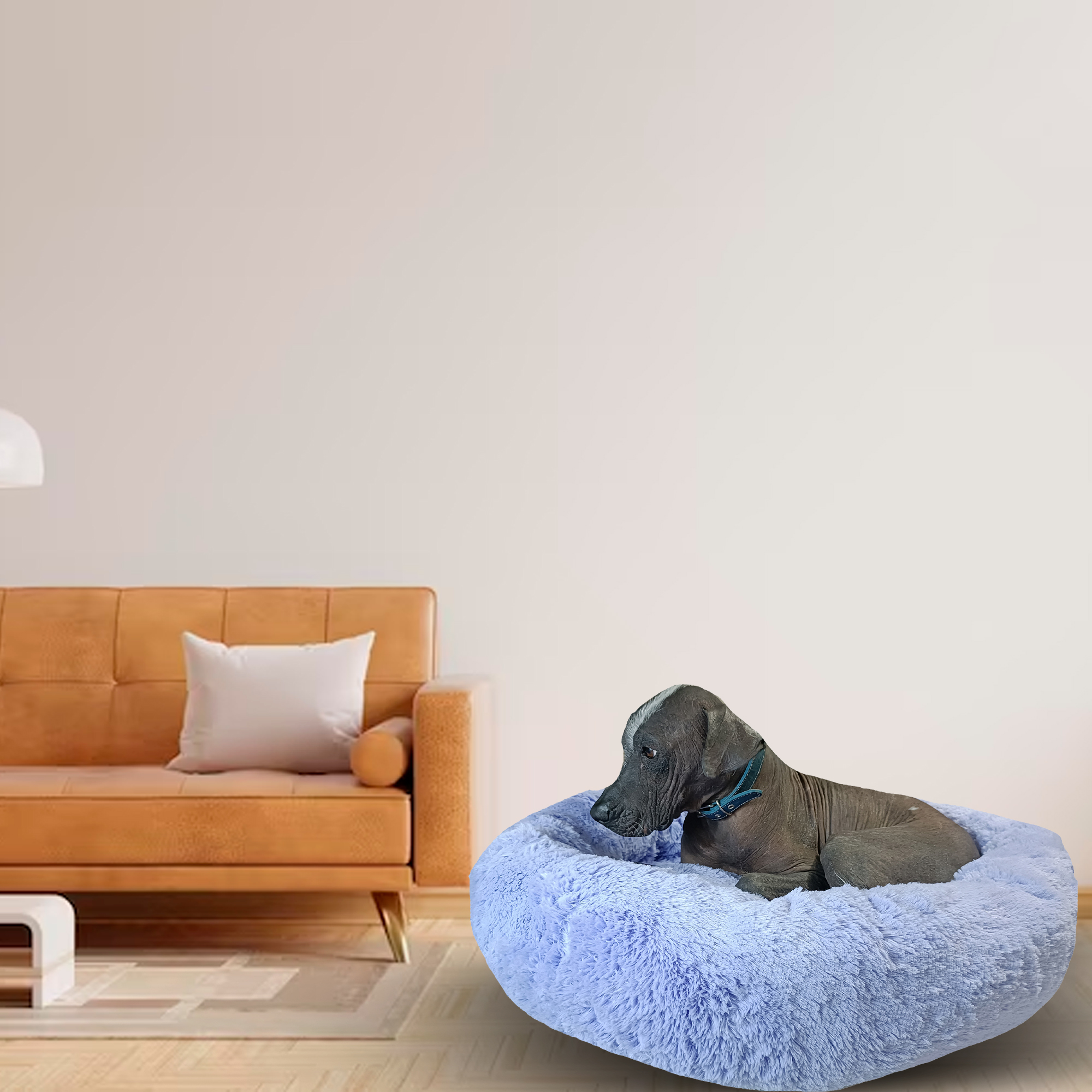 Foto 8 | Cama para Mascotas Lunics color Púrpura Grande Confortable Antiestrés