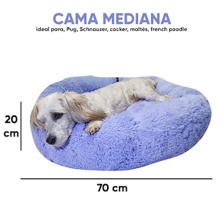 Foto 5 | Cama para Mascotas Lunics color Púrpura Mediana Confortable Antiestrés