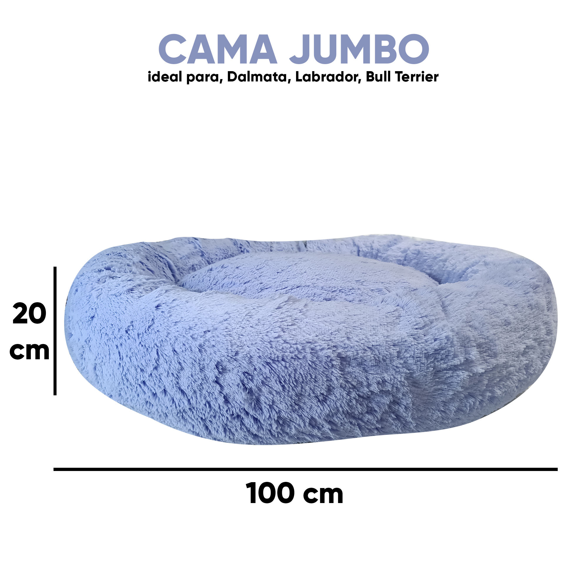 Foto 6 pulgar | Cama para Mascotas Lunics color Púrpura Jumbo Confortable Antiestrés