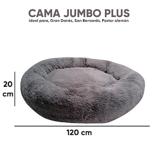Foto 5 | Cama para Mascotas Lunics color Gris Jumbo Plus Confortable Antiestrés
