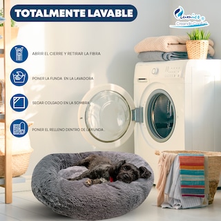 Foto 6 | Cama para Mascotas Lunics color Gris Jumbo Plus Confortable Antiestrés