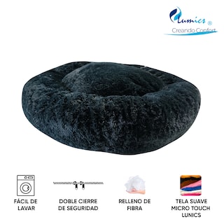 Foto 6 | Cama para Mascotas Lunics color Negro Chica Confortable Antiestrés