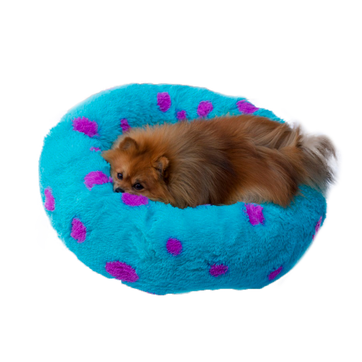 Foto 4 pulgar | Funda Monstruo Para Cama Mascota Tv Ofertas Pet Boutique Color Azul Con Base Antideslizante Chica