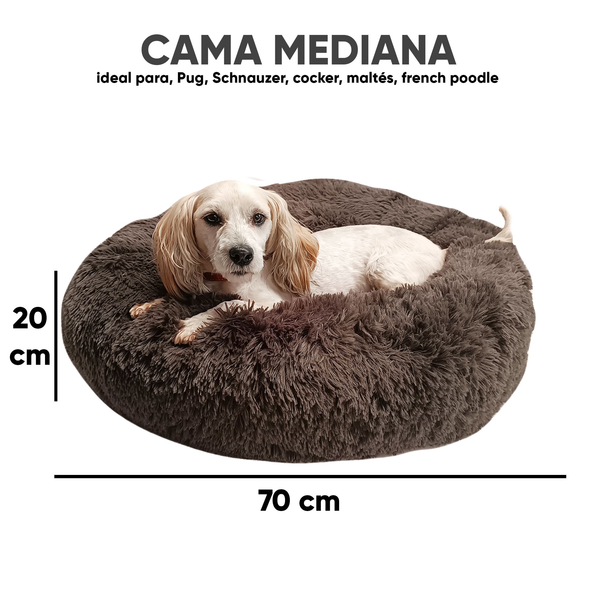 Foto 4 pulgar | Cama para Mascotas Lunics color Gris