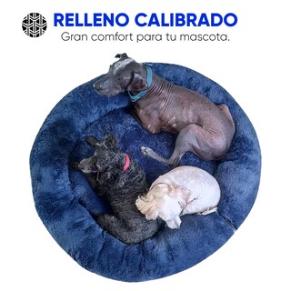 Foto 4 | Cama Antiestrés Lunics CA-ANCHAZM color Azul Marino Chica