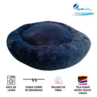 Foto 5 | Cama Antiestrés Lunics CA-ANCHAZM color Azul Marino Chica
