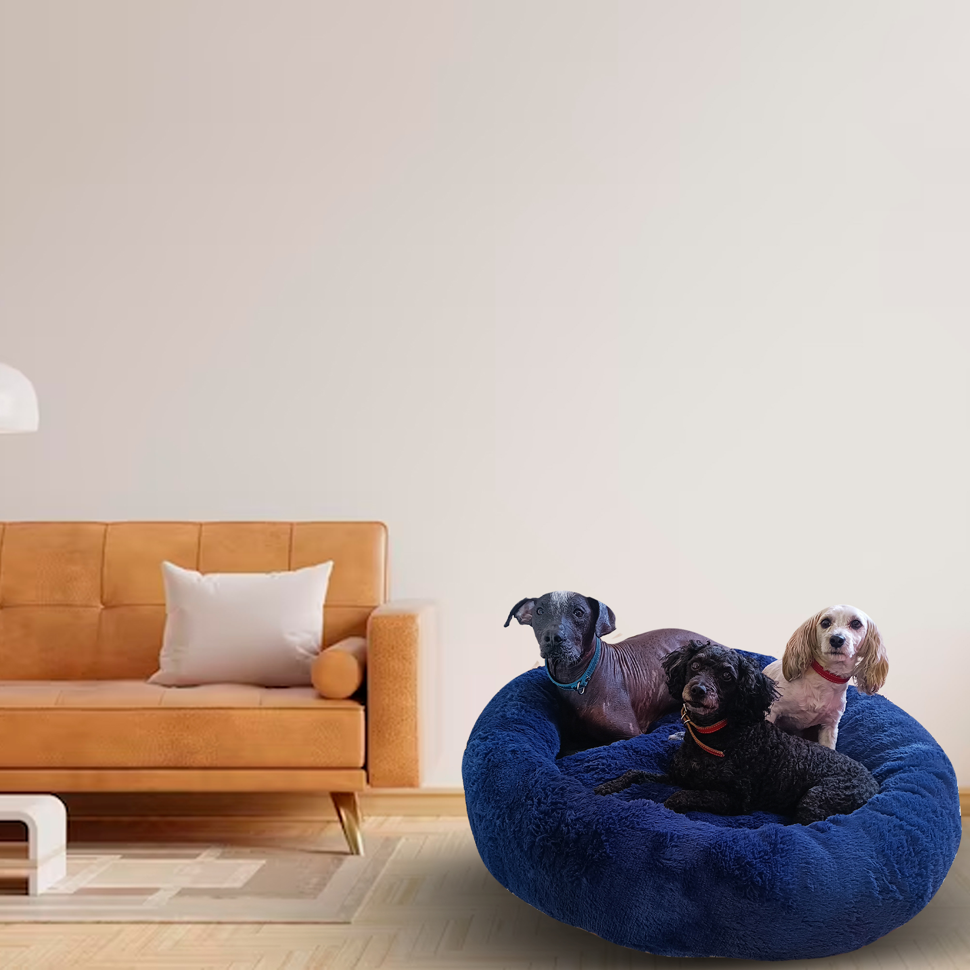 Foto 7 | Cama Anti Estrés Lunics Azul Jumbo Plus para Mascotas