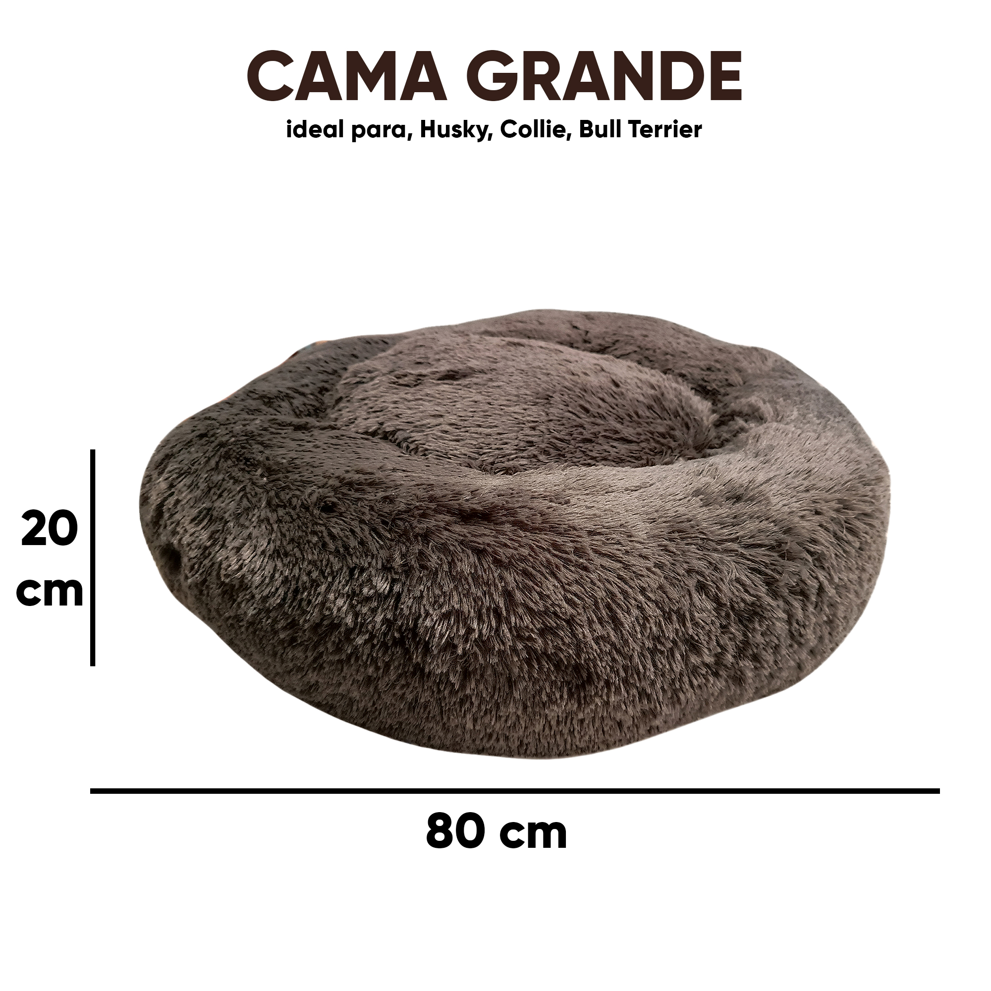 Foto 4 pulgar | Cama Antiestrés Lunics CA-ANGDGROBS color Gris Grande