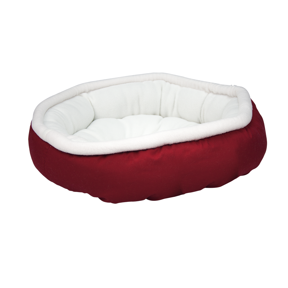 Cama Fancy Pets Micro Bicolor para Mascota Tamaño Pequeño color Vino