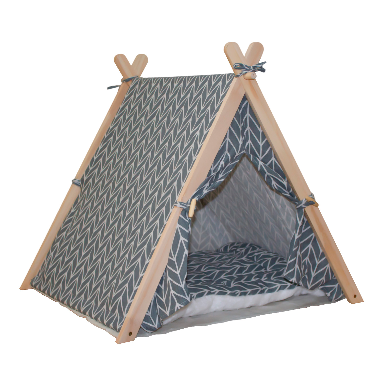 Cama para Mascota Tepee Tipi Bossa Laika colorGris