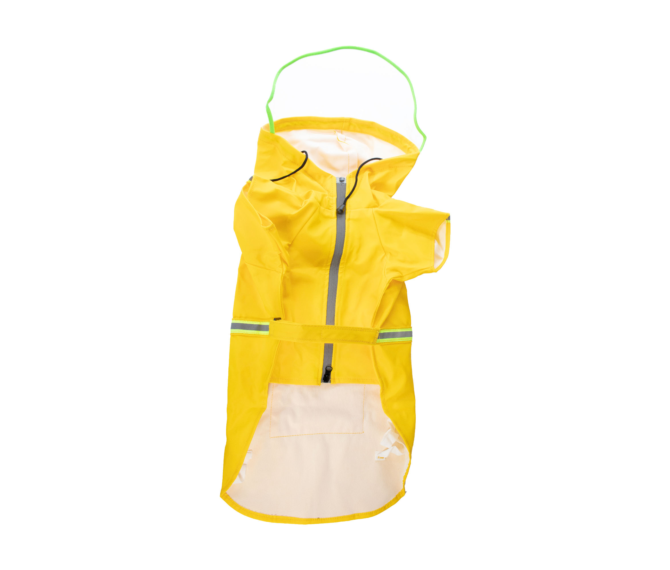 Impermeable con Banda Reflejante y Zipper Pet's Life PP112 color Amarillo 3XL