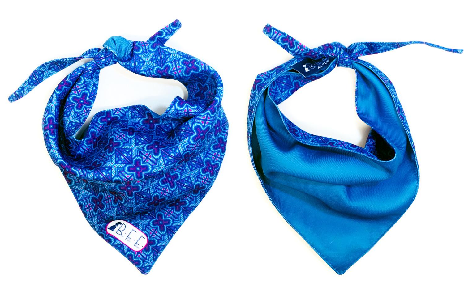 Foto 4 pulgar | Bandanas Para Perros Set De 3 Piezas Talla Mediana - Azul