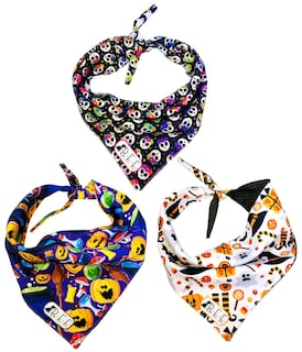 Foto 1 | Bandanas Para Perros Set De 3 Piezas Talla Mediana - Halloween
