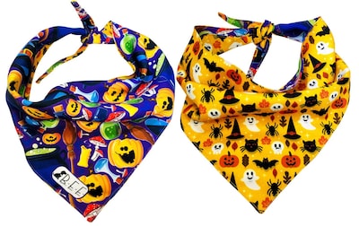 Foto 3 | Bandanas Para Perros Set De 3 Piezas Talla Mediana - Halloween