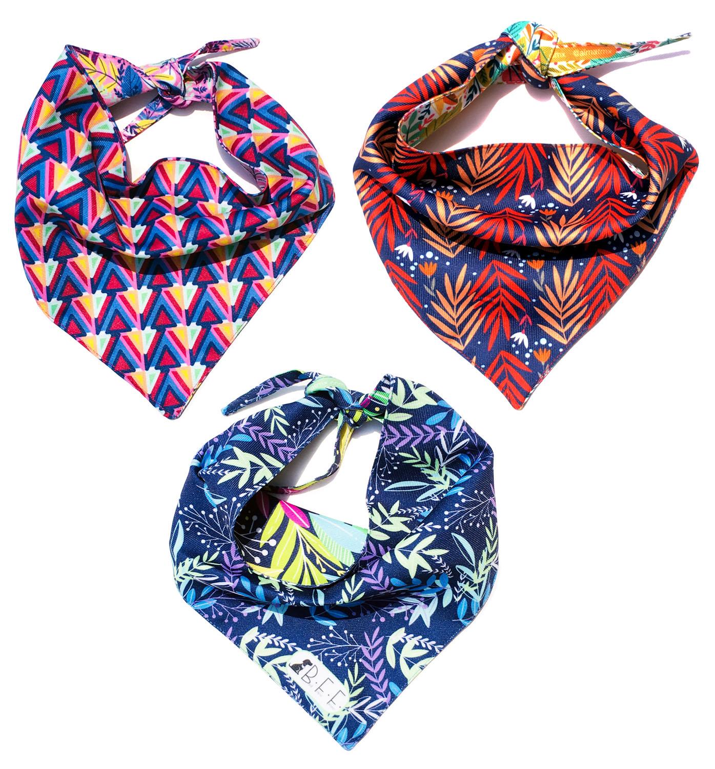 Foto 3 pulgar | Bandanas Para Perros Set De 3 Piezas Talla Chica - Botanical