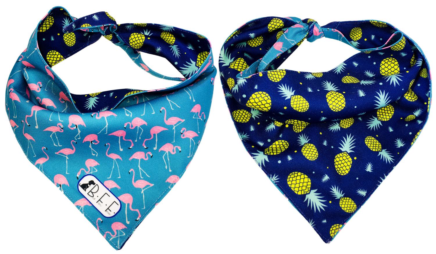 Foto 3 | Bandanas Para Perros Set De 3 Piezas Talla Mediana - Flamingo