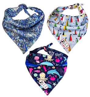Foto 1 | Bandanas Para Perros Set De 3 Piezas Talla Mediana - Nautico