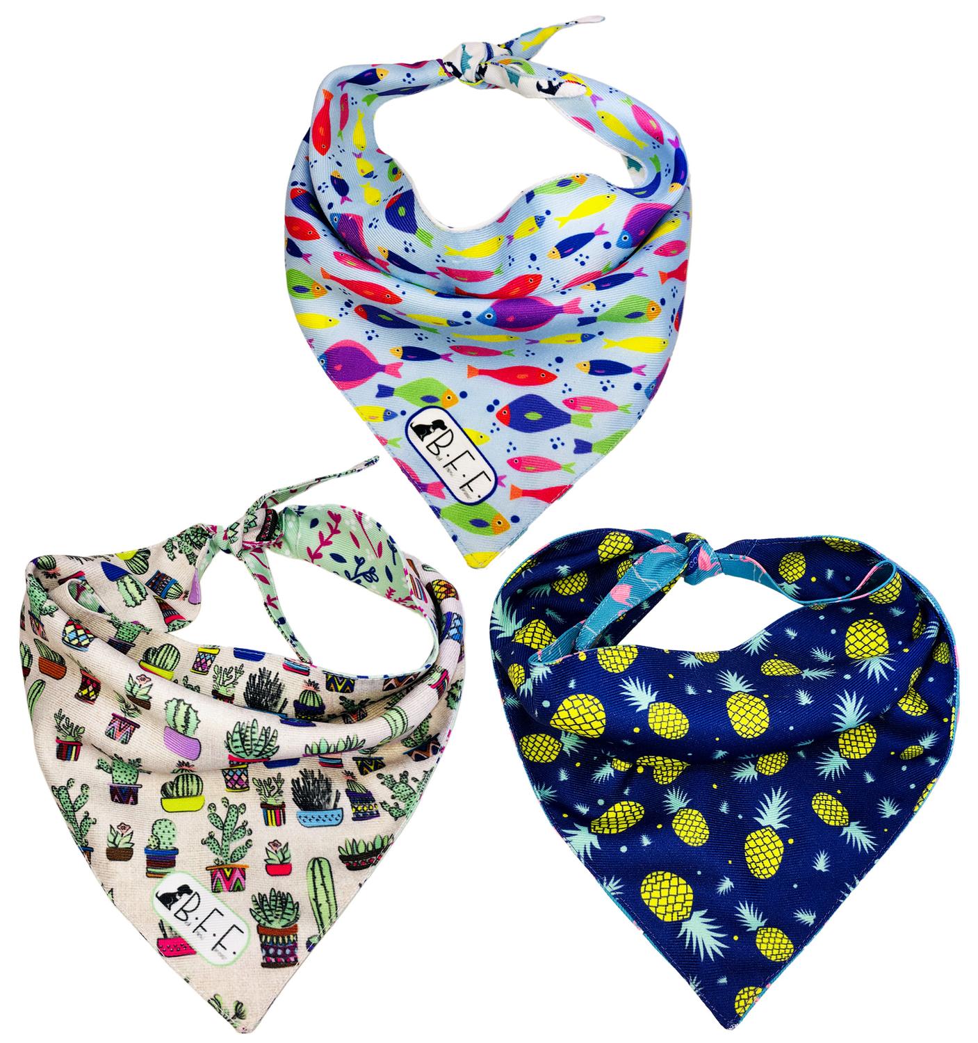 Foto 2 | Bandanas Para Perros Set De 3 Piezas Talla Grande - Flamingo