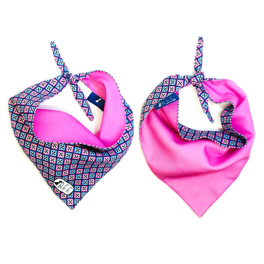 Foto 4 pulgar | Bandanas Para Perros Set De 3 Piezas Talla Chica - Ajedrez Rosa Color Rosa