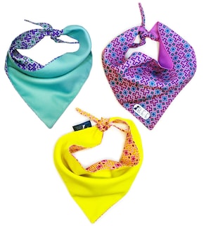 Foto 2 | Bandanas Para Perros Set De 3 Piezas Talla Grande - Amarillo