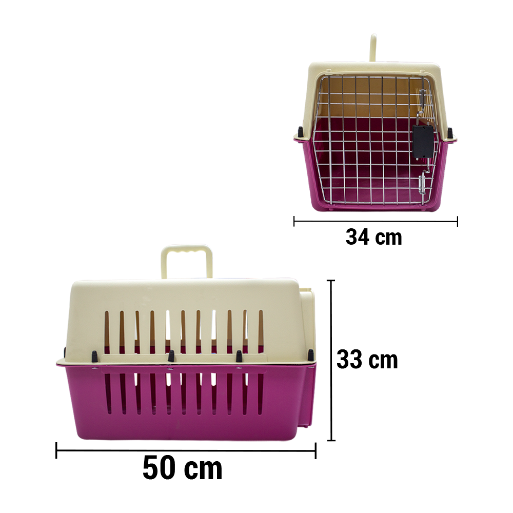 Foto 2 | Transportadora De Viaje Portátil Rosa Plástico Resistente