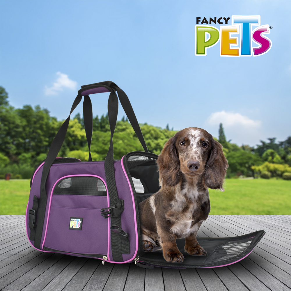 Foto 4 pulgar | Transportadora Fancy Pets Tour para Perro y/o Gato Tamaño Grande color Morado