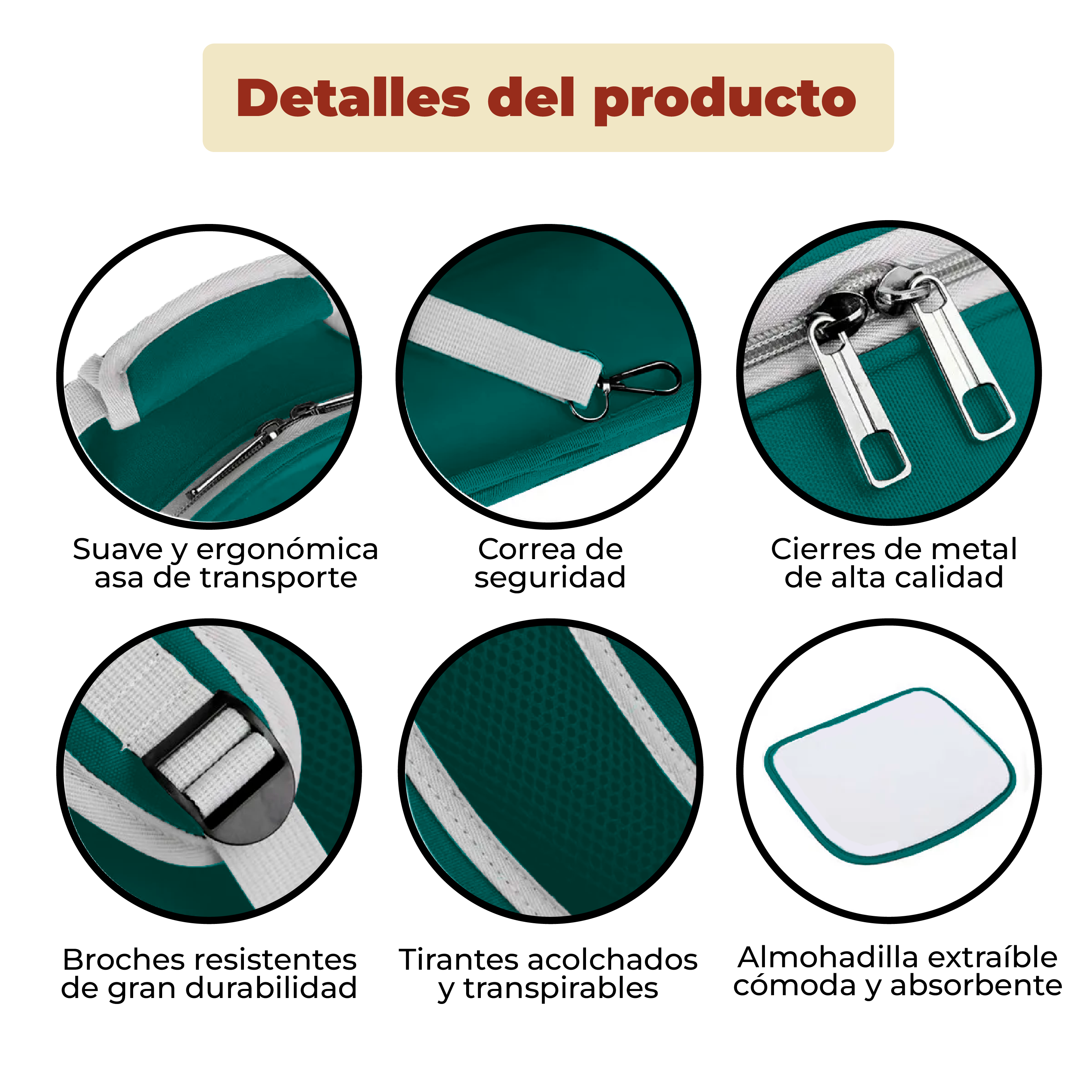 Foto 7 pulgar | Mochila Transportadora Portátil color Verde para Mascotas