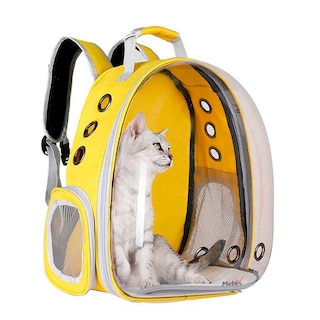 Foto 3 | Mochila Transportadora Portátil para Mascotas Amarilla